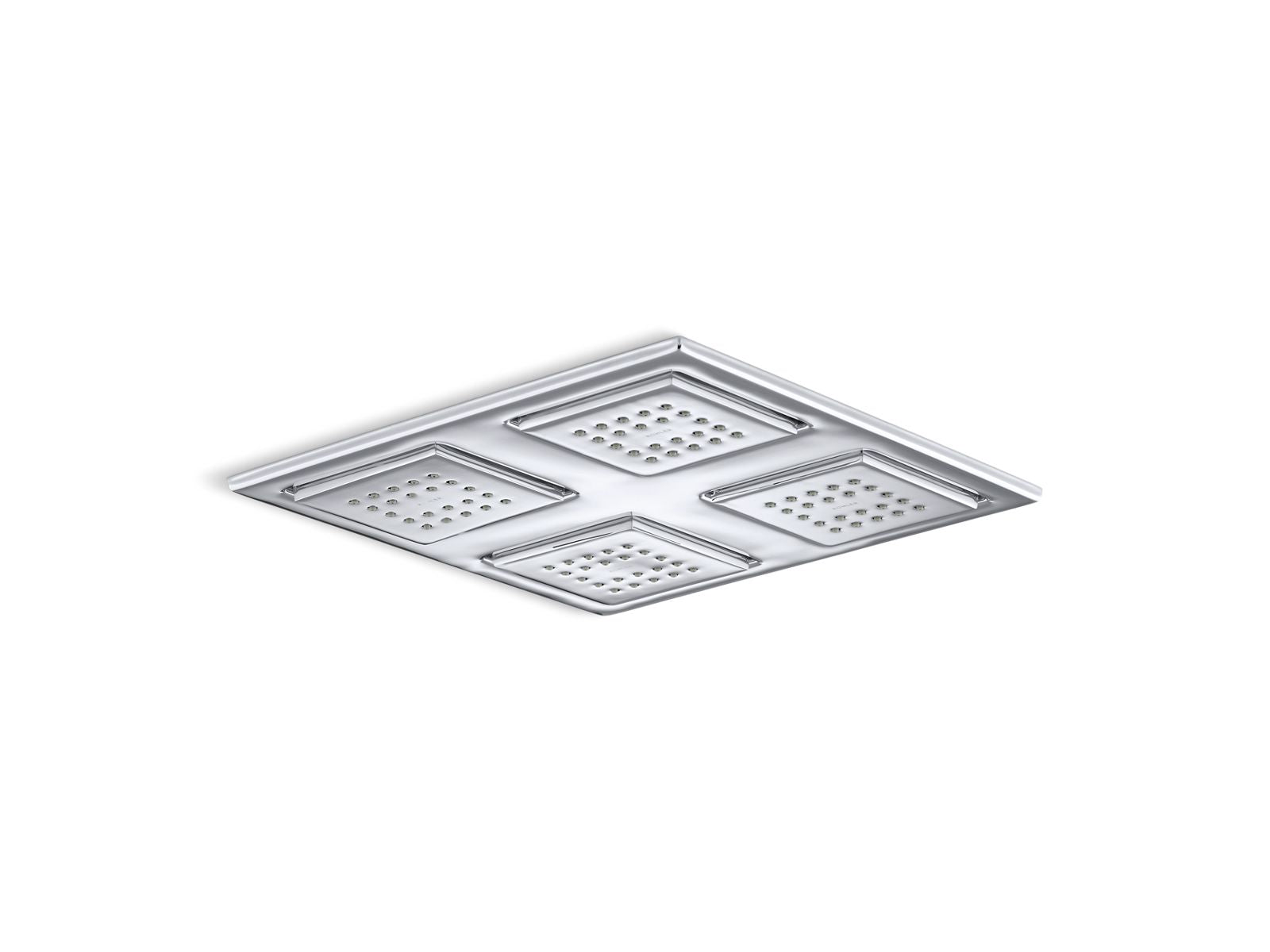 KOHLER K-98740-SN Watertile Rain Overhead Shower Panel With Four 22-Nozzle Sprayheads - Vibrant Polished Nickel
