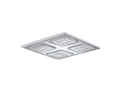 KOHLER K-98740-SN WaterTile Rain Overhead shower panel with four 22-nozzle sprayheads - Vibrant Polished Nickel