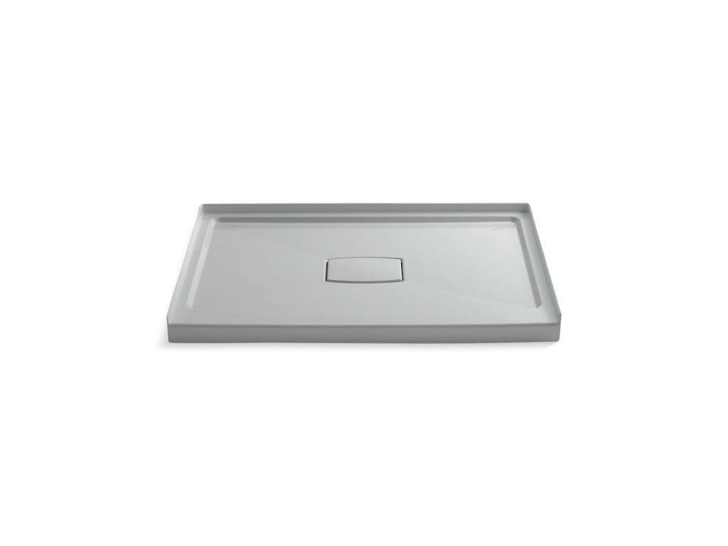 KOHLER K-9397-95 Archer 48" X 36" Alcove Shower Base, Center Drain - Ice Grey