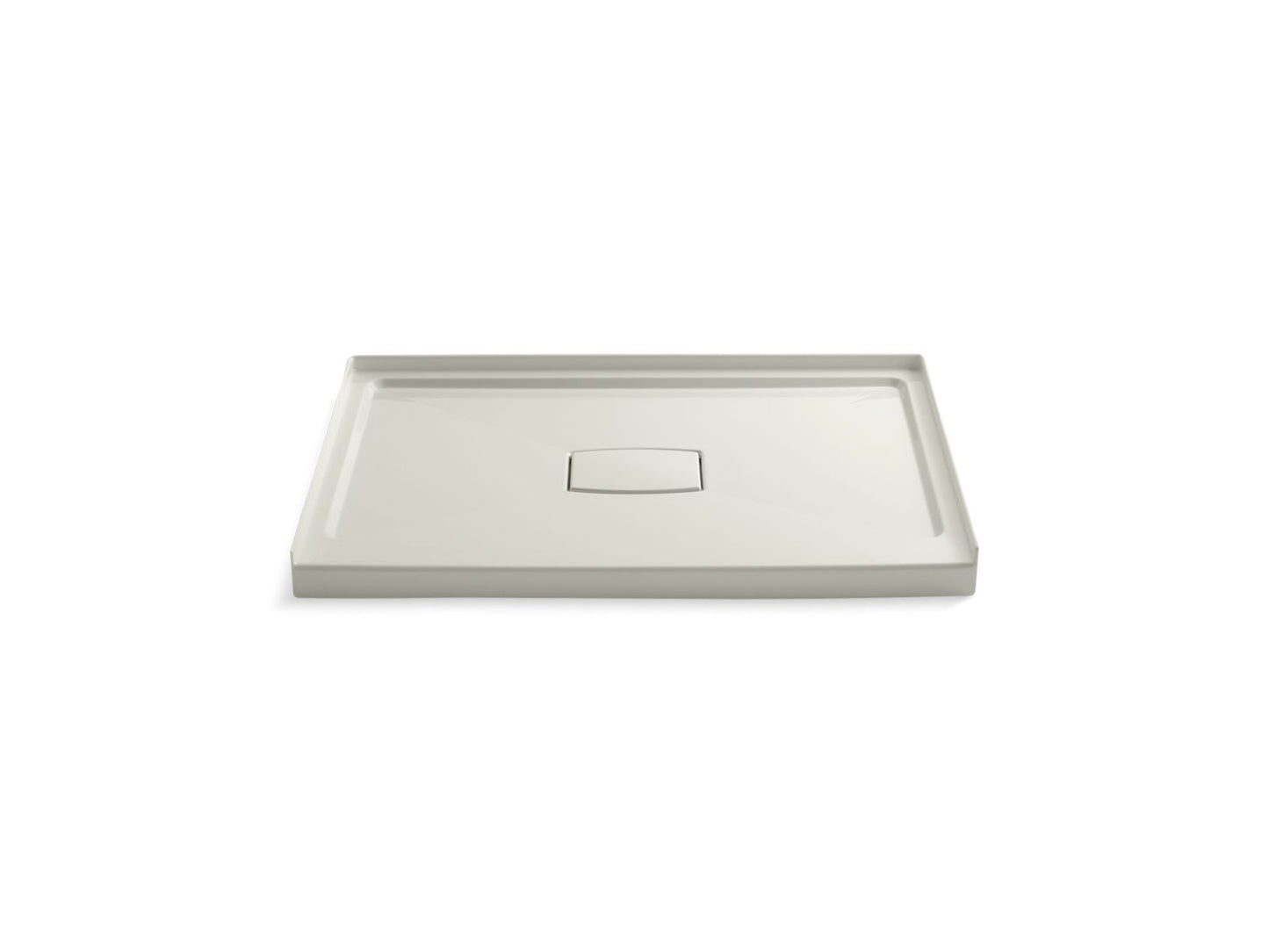 KOHLER K-9397-96 Archer 48" x 36" alcove shower base, center drain - Biscuit