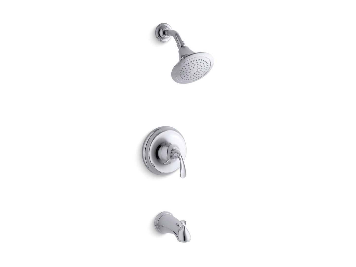 KOHLER K-TS10274-4-CP Forte Rite-Temp Bath And Shower Trim Kit, 2.5 Gpm, Npt Spout In Polished Chrome