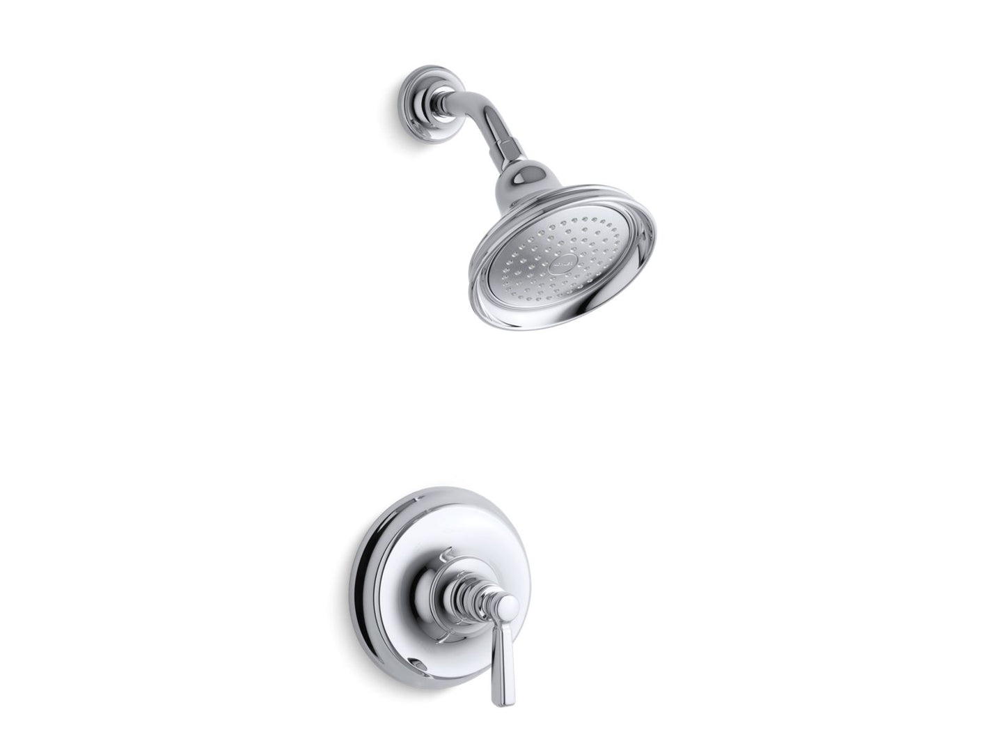 KOHLER K-TS10583-4-CP Bancroft Rite-Temp Shower Trim Kit, 2.5 Gpm In Polished Chrome