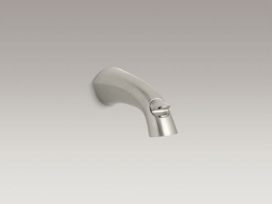 KOHLER K-45131-BN Alteo Wall-Mount Bath Spout With Diverter In Vibrant Brushed Nickel