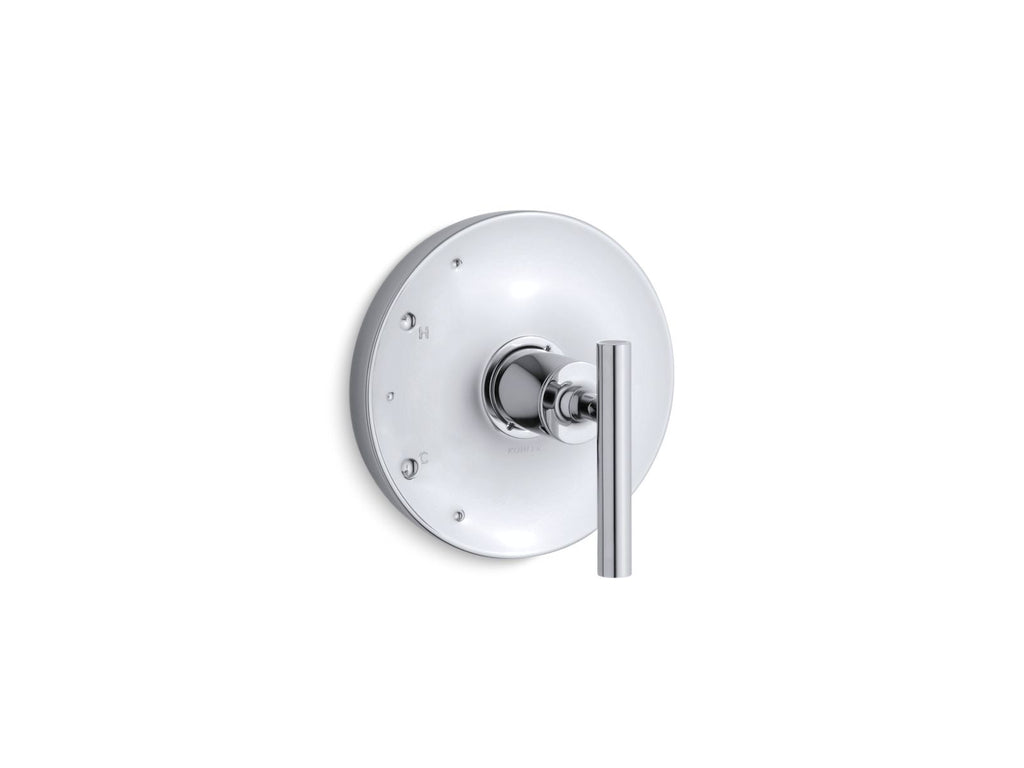 KOHLER K-TS14423-4-CP Purist Rite-Temp Valve Trim With Lever Handle - Polished Chrome