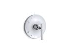 KOHLER K-TS14423-4-CP Purist Rite-Temp Valve Trim With Lever Handle - Polished Chrome