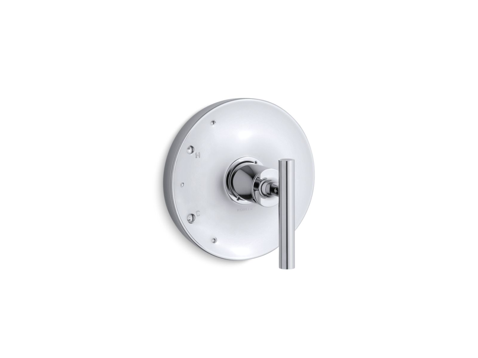 KOHLER K-TS14423-4-BL Purist Rite-Temp Valve Trim With Lever Handle - Matte Black