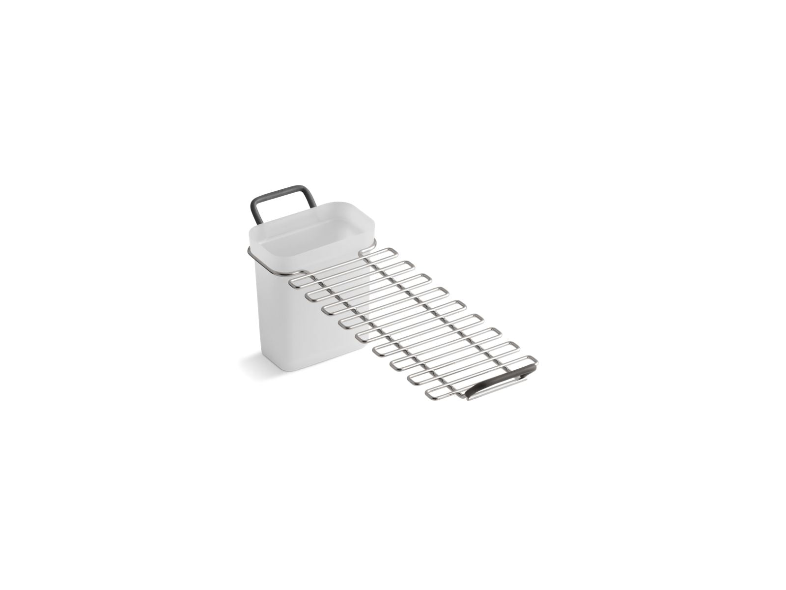 KOHLER K-6194-ST Riverby Utility rack with soaking cup - Stainless Steel