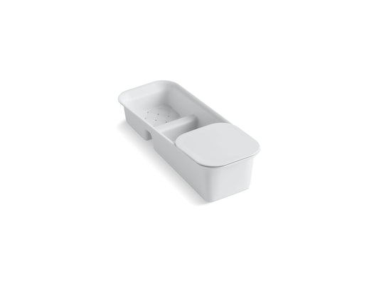 KOHLER K-6239-0 Riverby Rinsing colander with cutting board - White