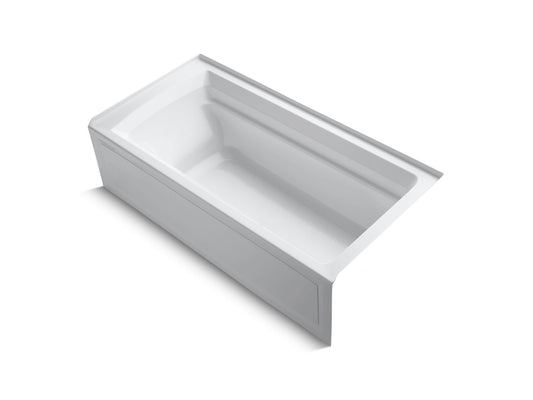 KOHLER K-1125-RA-0 Archer 72" X 36" Alcove Bath, Right Drain In White