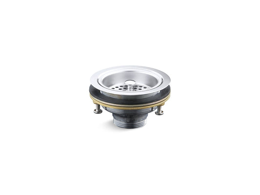 KOHLER K-8799-CP Duostrainer Sink drain and strainer basket, less tailpiece - Polished Chrome