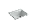 KOHLER K-5872-1A1-95 Riverby 25" Top-Mount Single-Bowl Kitchen Sink - Ice Grey
