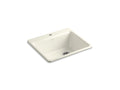 KOHLER K-5872-1A1-96 Riverby 25" Top-Mount Single-Bowl Kitchen Sink - Biscuit