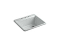 KOHLER K-5872-3A1-95 Riverby 25" Top-Mount Single-Bowl Kitchen Sink - Ice Grey
