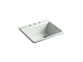 KOHLER K-5872-3A1-FF Riverby 25" Top-Mount Single-Bowl Kitchen Sink - Sea Salt