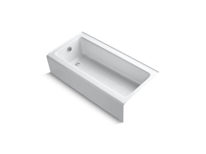 KOHLER K-837-96 Bellwether 60" x 30-1/4" alcove bath, left drain - Biscuit