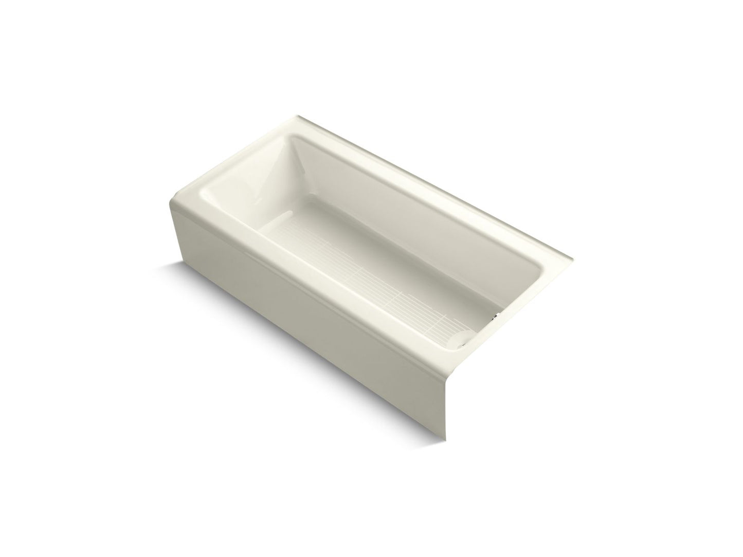 KOHLER K-838-96 Bellwether 60" X 30-1/4" Alcove Bath, Right Drain In Biscuit