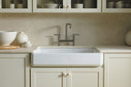 KOHLER K-6488-FF Whitehaven 35-1/2" Undermount Single-Bowl Farmhouse Kitchen Sink - Sea Salt
