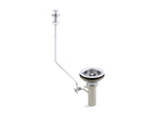 KOHLER K-8802-RL-CP Duostrainer Sink Strainer With Tailpiece And Pop-Up Drain - Polished Chrome