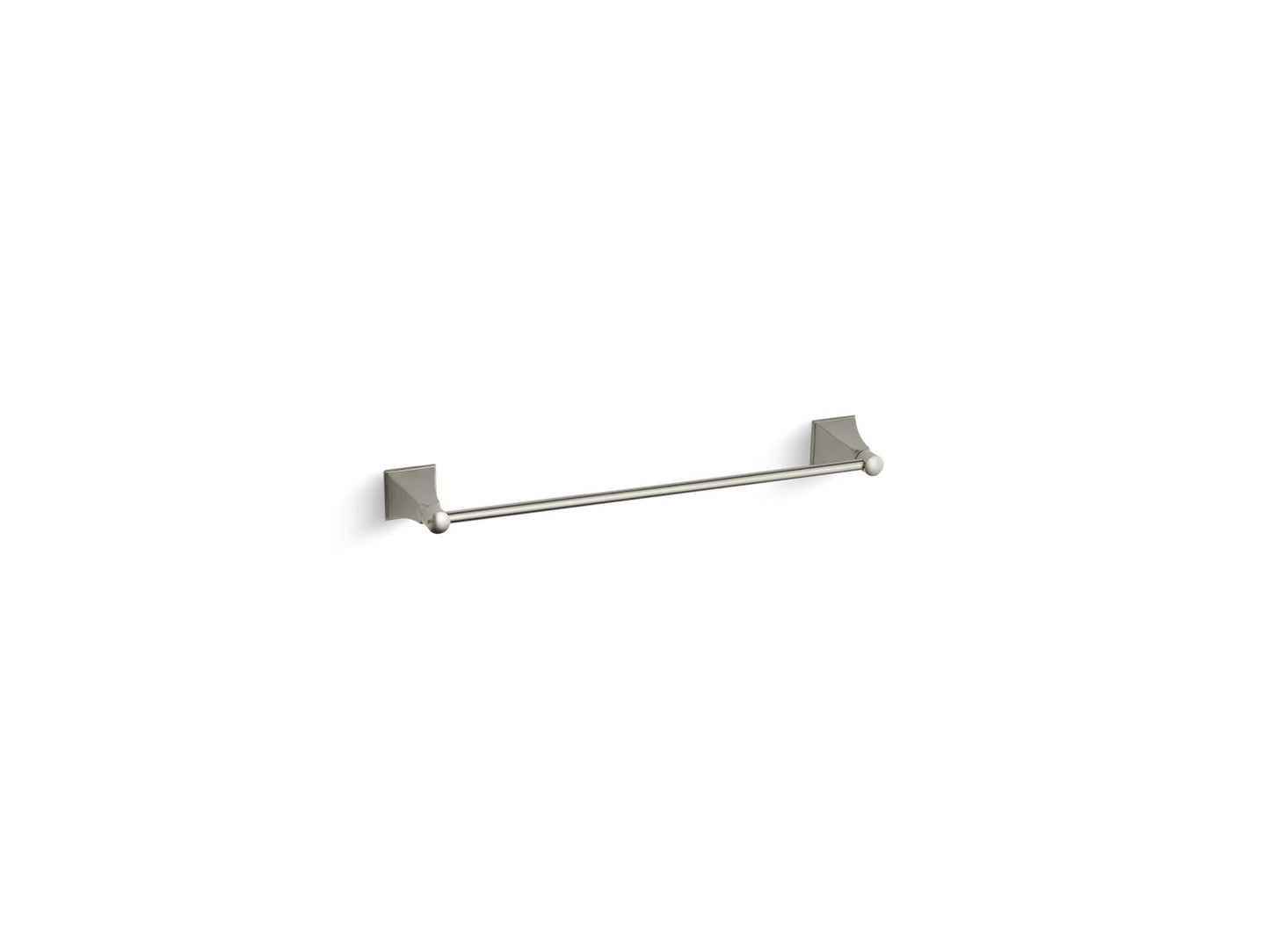 KOHLER K-485-BN Memoirs Stately 18" Towel Bar In Vibrant Brushed Nickel