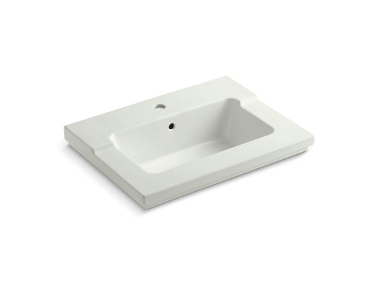 KOHLER K-2979-1-NY Tresham Vanity-Top Bathroom Sink With Single Faucet Hole In Dune