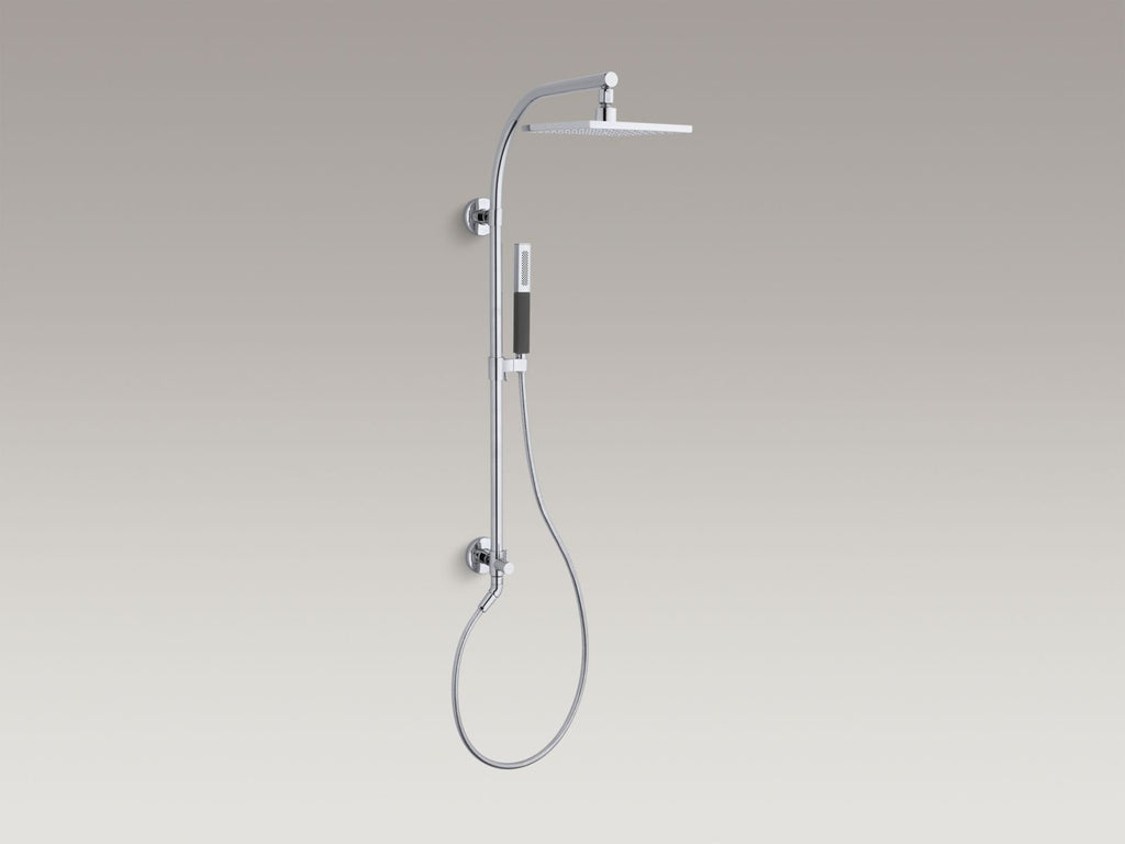 KOHLER K-45209-2MB Hydrorail-R Arch Shower Column - Vibrant Brushed Moderne Brass