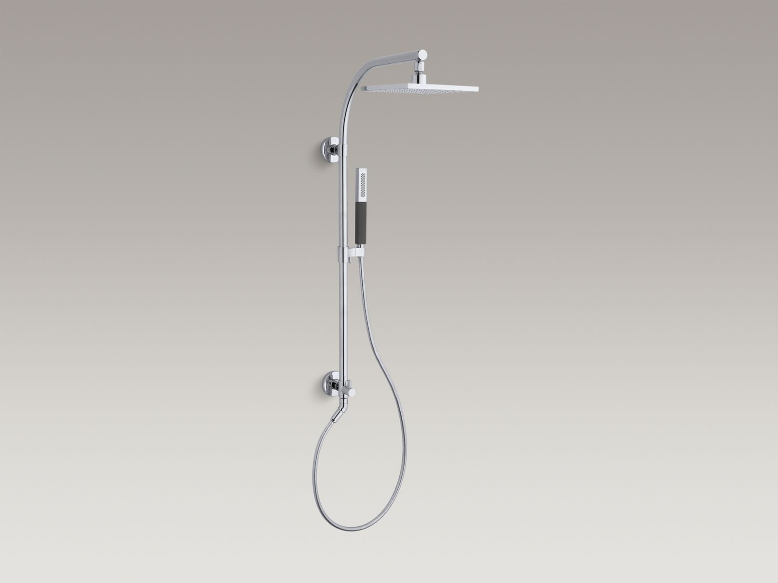 KOHLER K-45209-2MB Hydrorail-R Arch Shower Column - Vibrant Brushed Moderne Brass