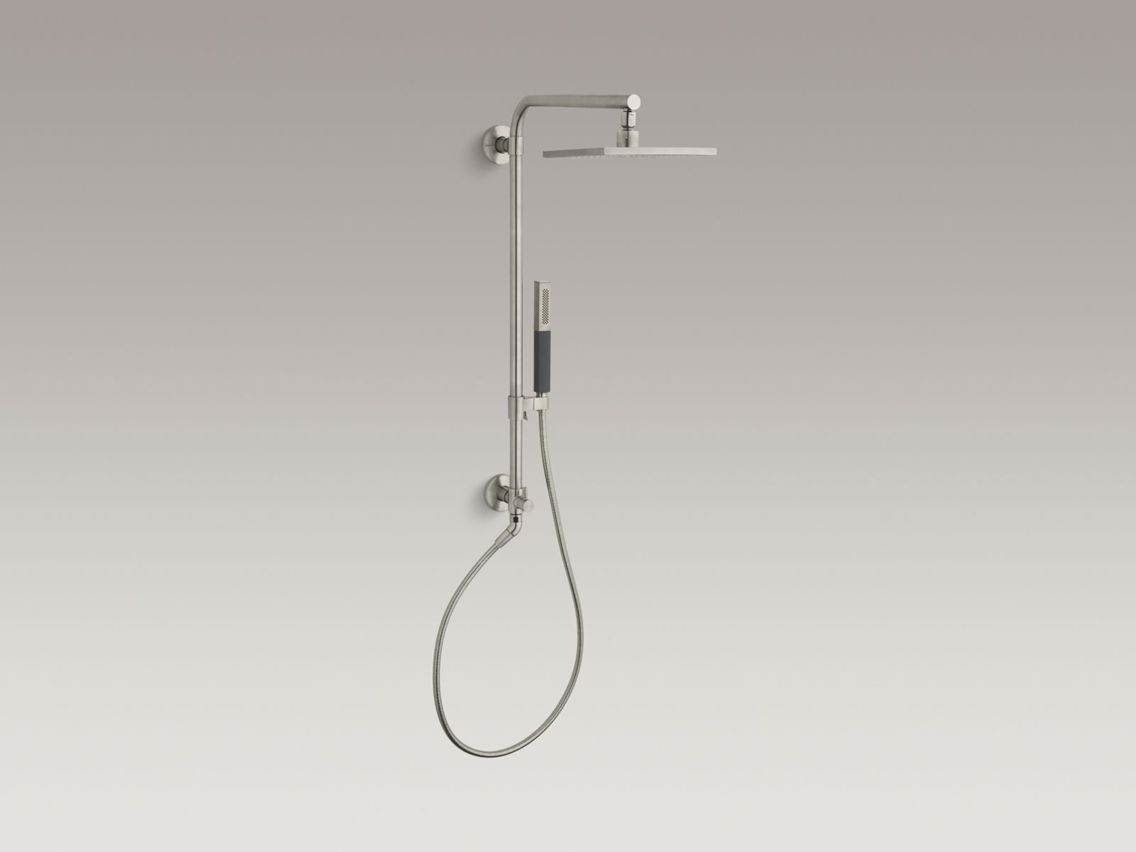 KOHLER K-45210-BL Hydrorail-R Beam Shower Column For Rainhead And Handshower - Matte Black