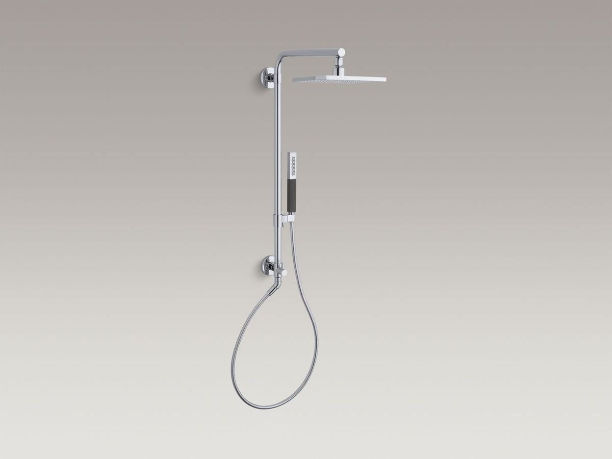 KOHLER K-45210-BL Hydrorail-R Beam Shower Column For Rainhead And Handshower - Matte Black