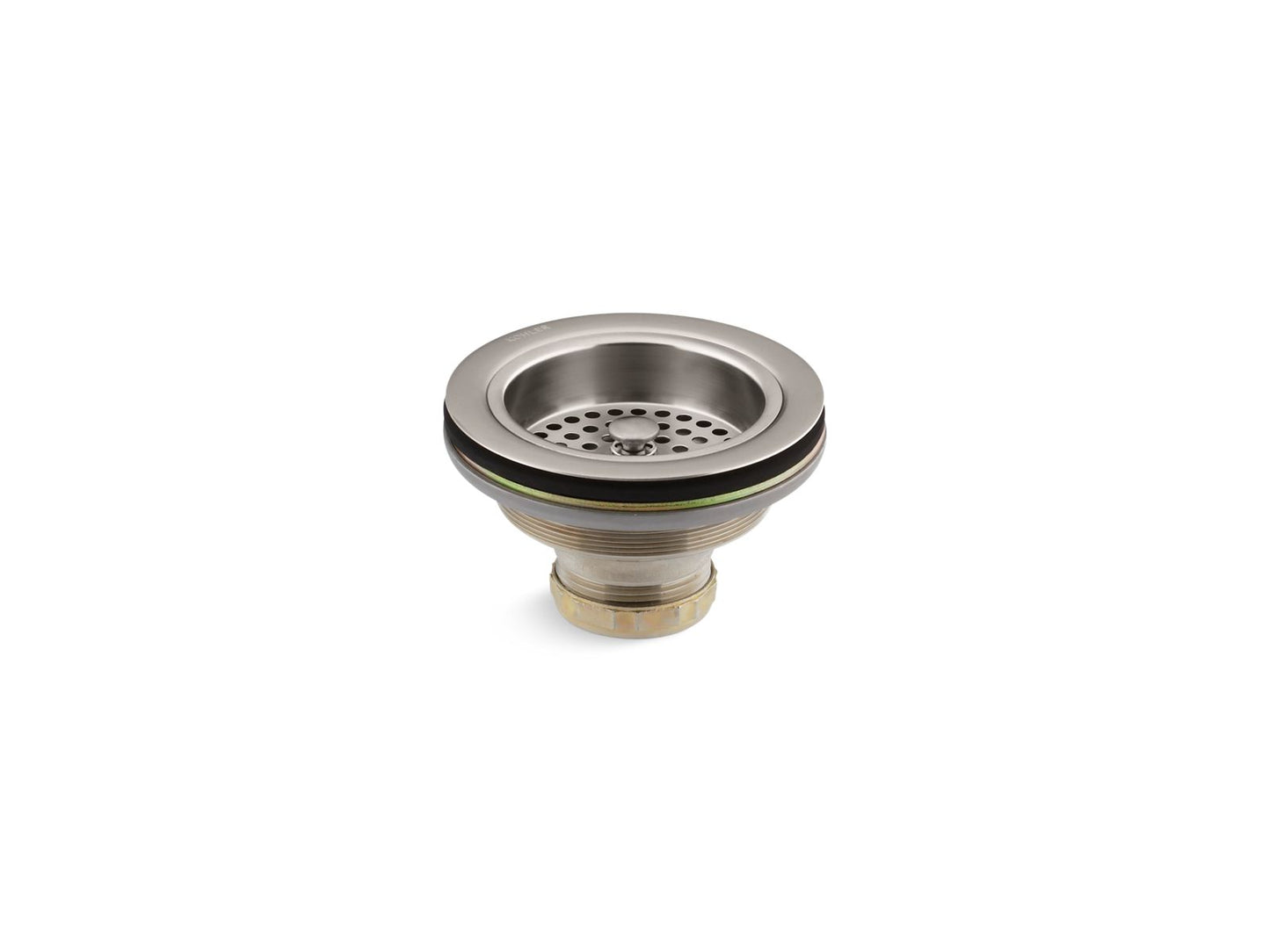 KOHLER K-8799-VS Duostrainer Sink drain and strainer basket, less tailpiece - Vibrant Stainless
