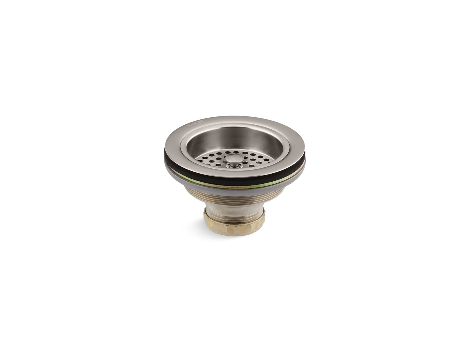 KOHLER K-8799-VS Duostrainer Sink drain and strainer basket, less tailpiece - Vibrant Stainless