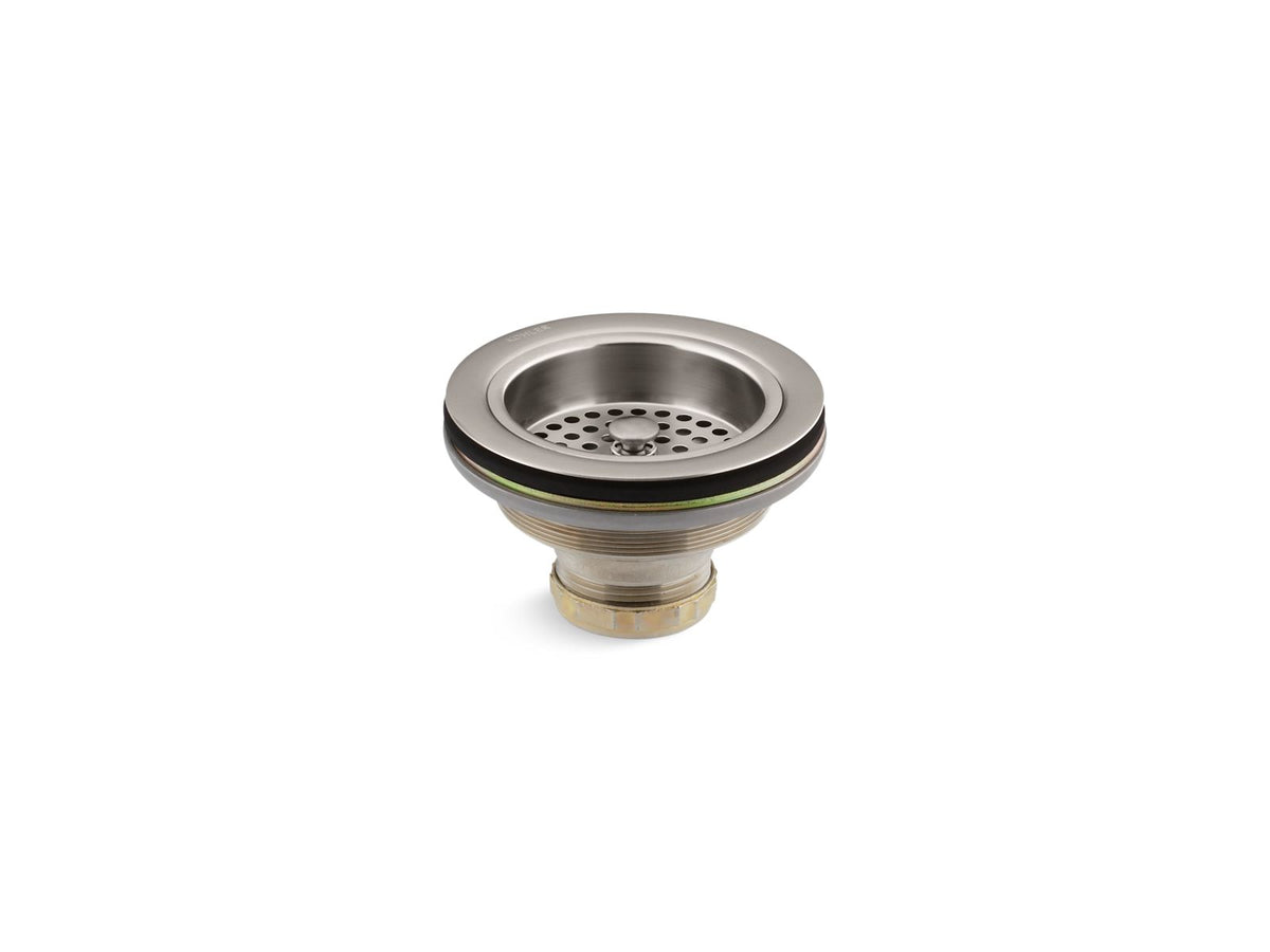 KOHLER K-8799-VS Duostrainer Sink Drain And Strainer Basket, Less Tailpiece - Vibrant Stainless