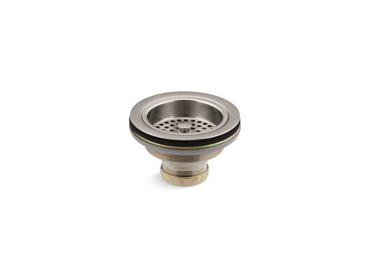 KOHLER K-8799-VS Duostrainer Sink drain and strainer basket, less tailpiece - Vibrant Stainless