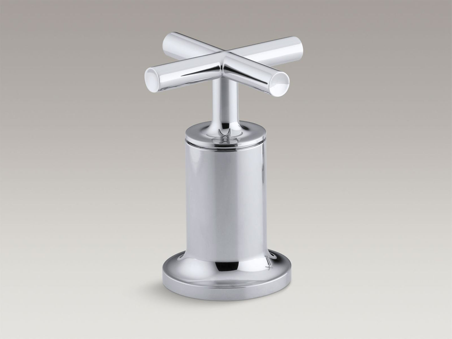 KOHLER K-T14429-3-BL Purist Deck- or wall-mount bath faucet handle trim with cross design - Matte Black