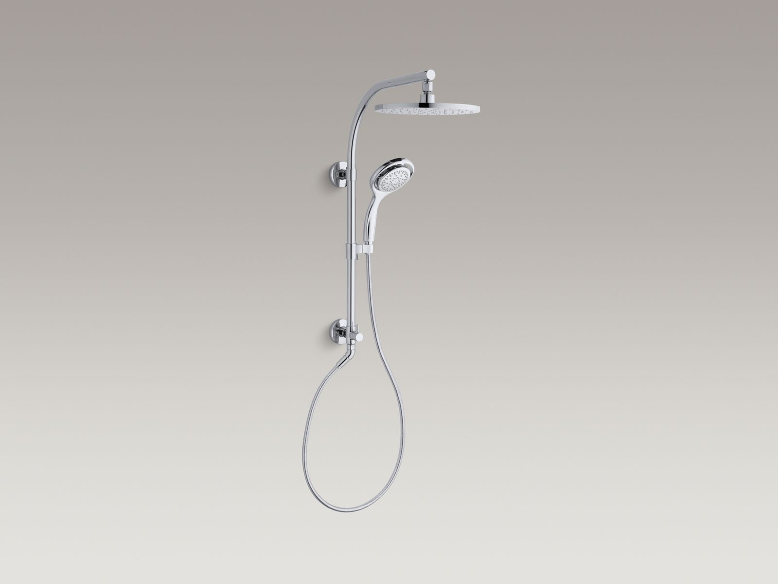 KOHLER K-45211-BL Hydrorail-R Arch Shower Column - Matte Black