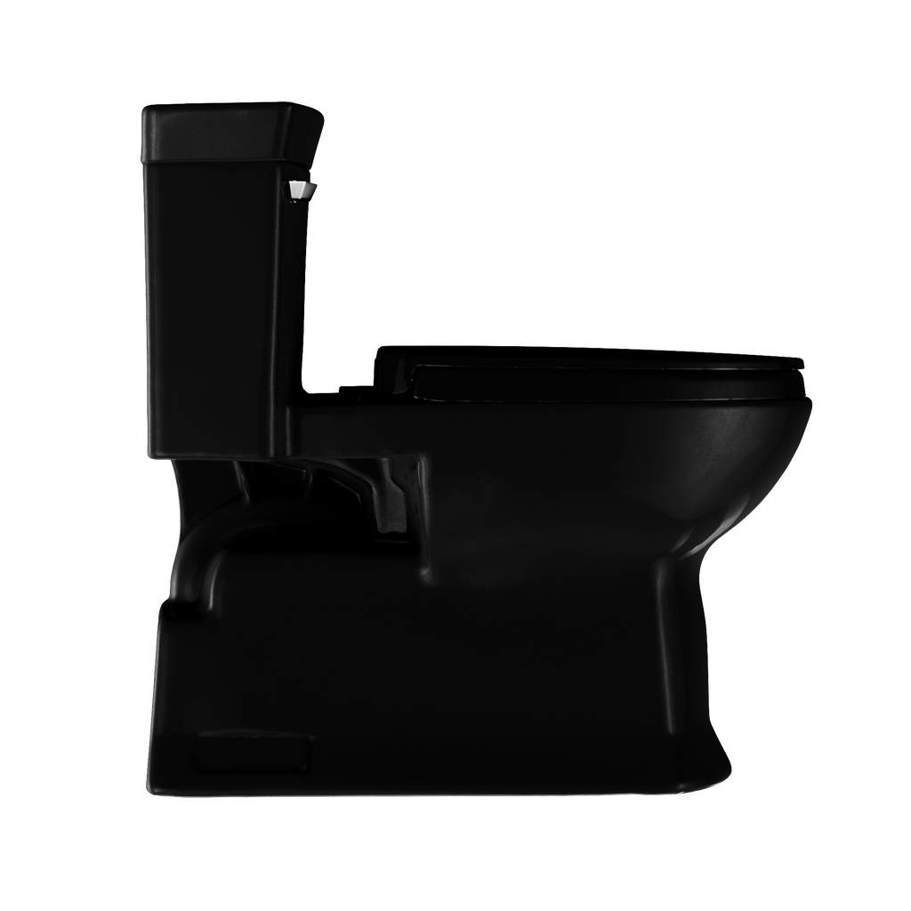 TOTO MS964124CEF#51 Soiree One Piece Elongated 1.28 Gpf Universal Height Skirted Toilet - Ebony