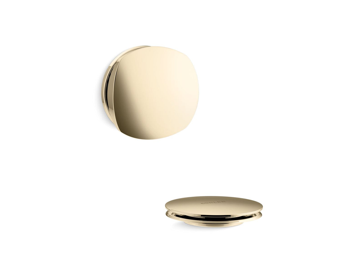 KOHLER K-T37391-AF Pureflo Rotary-Turn Bath Drain Trim In Vibrant French Gold