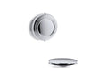 KOHLER K-T37393-CP Pureflo Traditional Rotary-Turn Bath Drain Trim - Polished Chrome