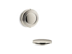 KOHLER K-T37393-SN Pureflo Traditional Rotary-Turn Bath Drain Trim - Vibrant Polished Nickel