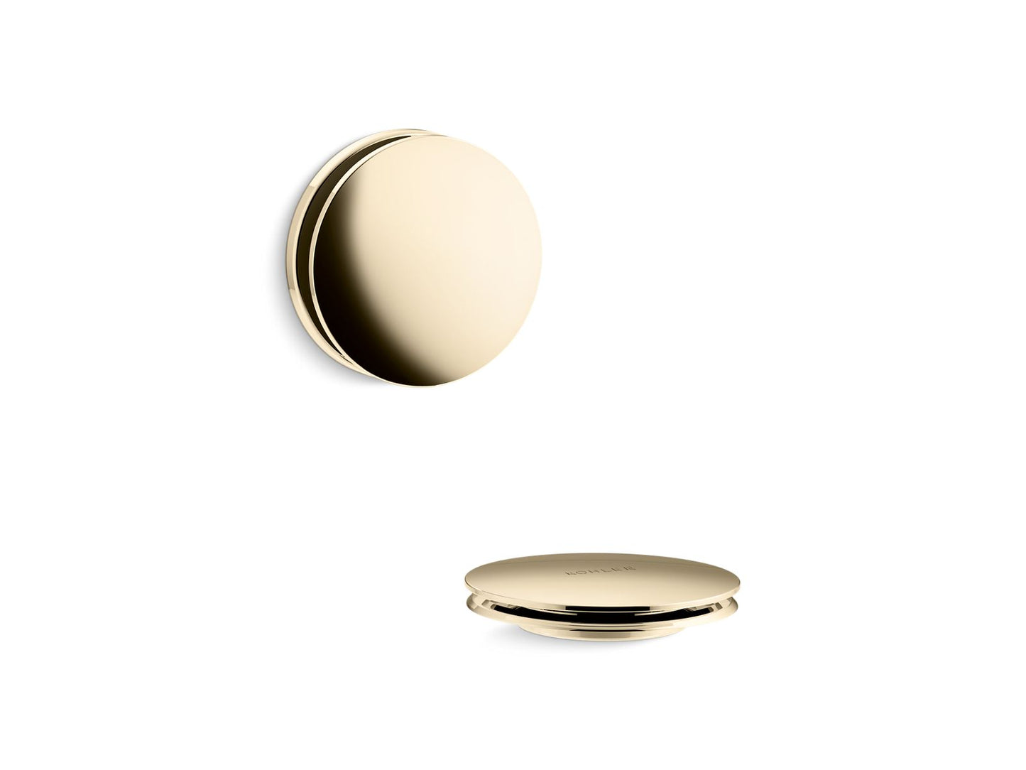 KOHLER K-T37395-AF Pureflo Bath Drain Trim In Vibrant French Gold