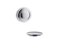KOHLER K-T37396-CP Pureflo Traditional Push-Button Bath Drain Trim - Polished Chrome