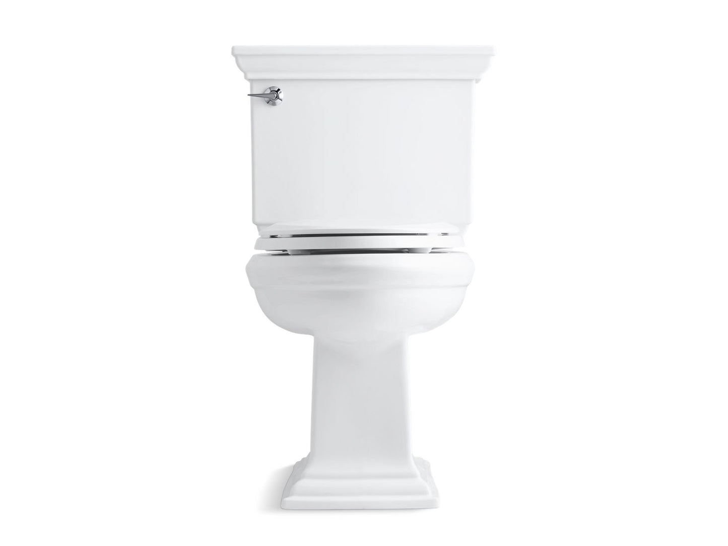 KOHLER K-3819-0 Memoirs Stately Two-piece elongated toilet, 1.6 gpf - White