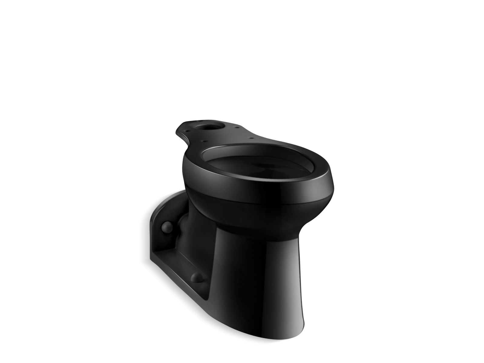 KOHLER K-4305-7 Barrington Elongated Toilet Bowl - Black Black