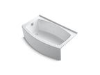 KOHLER K-1118-LA-0 Expanse 60" X 30" Alcove Bath, Left Drain - White