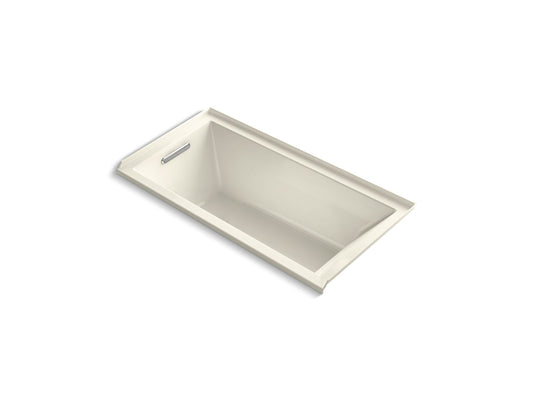 KOHLER K-1121-L-96 Underscore 60" X 30" Alcove Bath, Left Drain In Biscuit