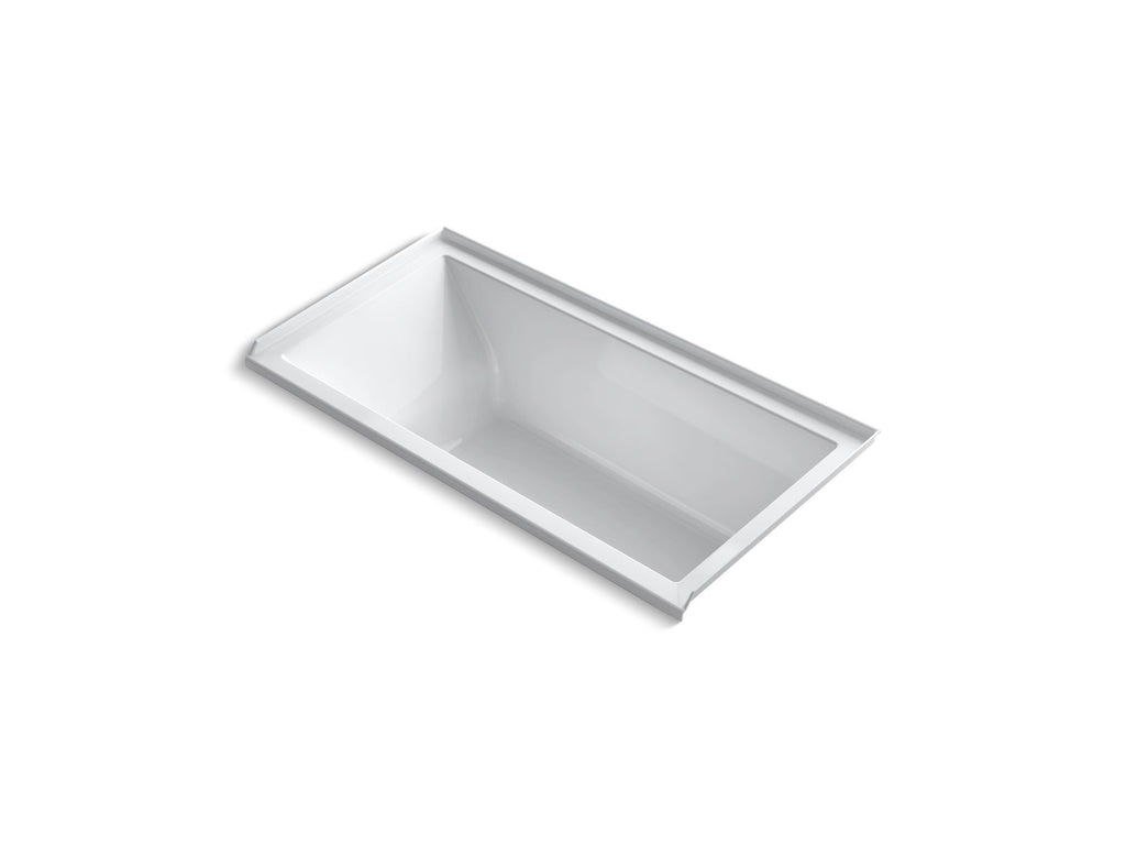 KOHLER K-1121-R-0 Underscore 60" X 30" Alcove Bath, Right Drain - White
