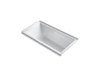 KOHLER K-1121-R-0 Underscore 60" X 30" Alcove Bath, Right Drain - White
