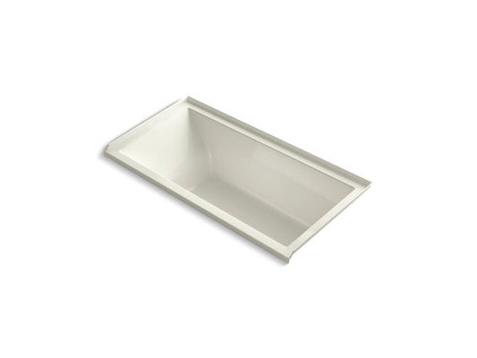 KOHLER K-1121-R-96 Underscore 60" X 30" Alcove Bath, Right Drain In Biscuit