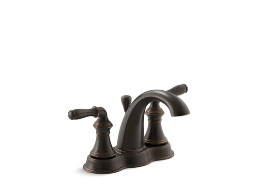 KOHLER K-393-N4-2BZ Devonshire Centerset Bathroom Sink Faucet, 1.2 Gpm In Oil-Rubbed Bronze