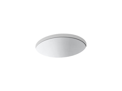 KOHLER K-2205-96 Caxton 19-1/4" oval undermount bathroom sink, no overflow - Biscuit