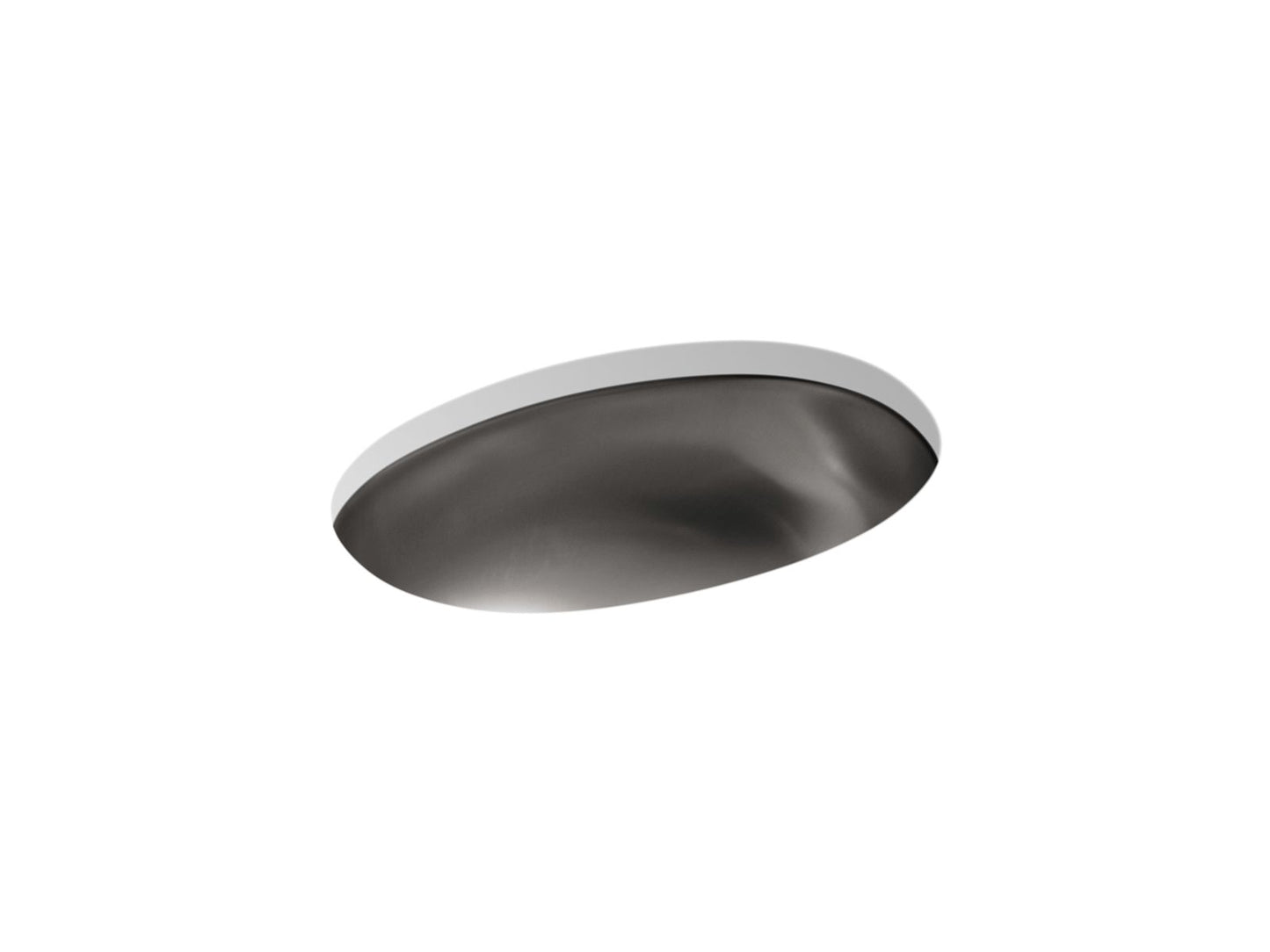 KOHLER K-2611-SU-NA Bolero 16-3/4" Oval Drop-In/Undermount Bathroom Sink, No Overflow